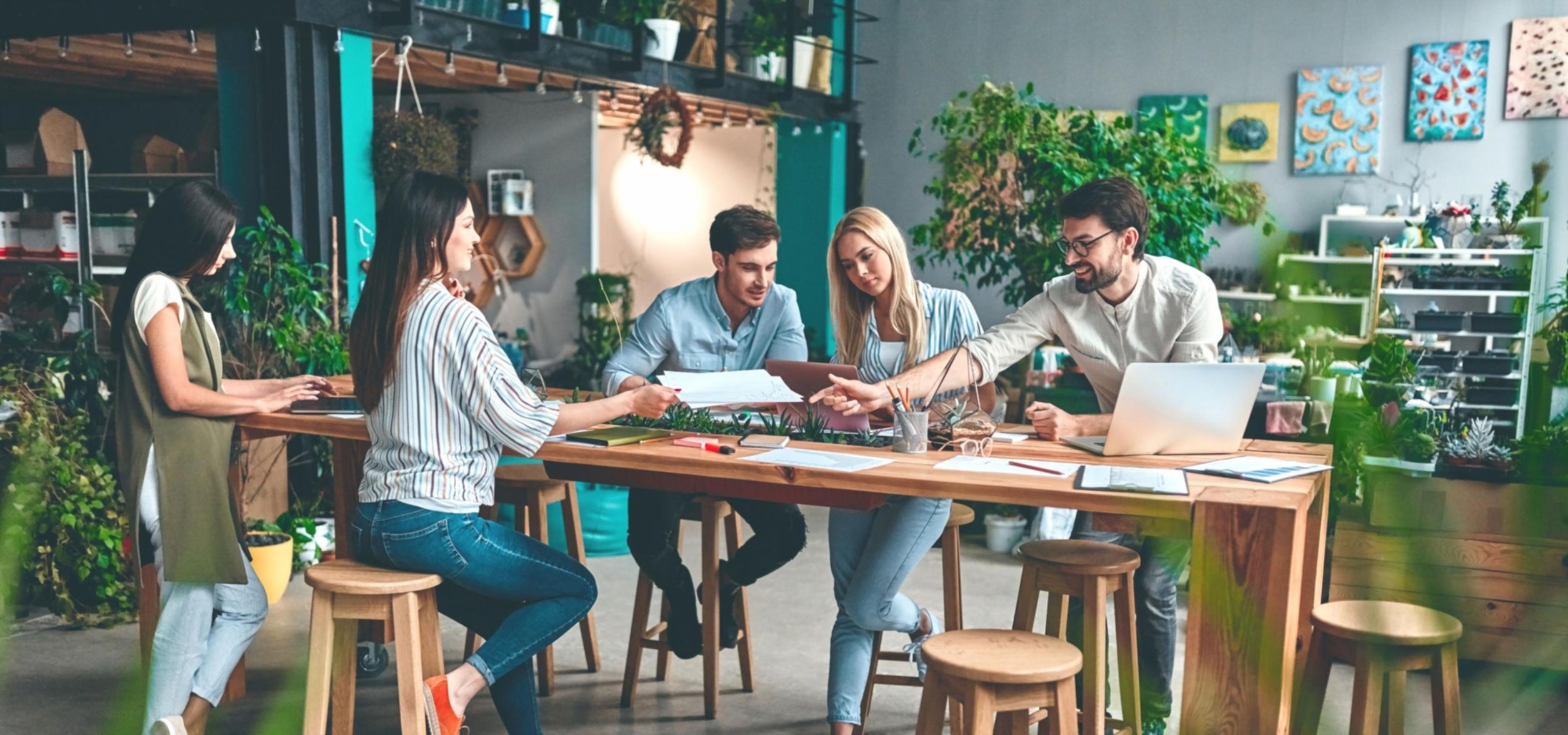 Instructor demonstrating proper posture for breathing exercises